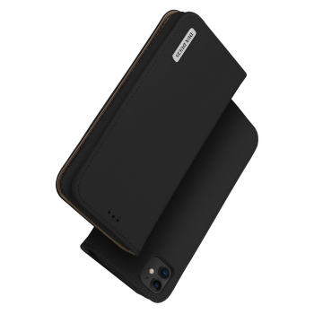 Wish Echt-Rauleder Case iPhone 11 schwarz