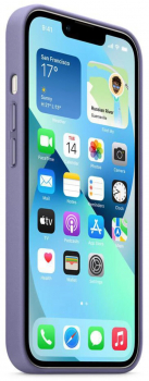 Apple iPhone 13 Leder Case mit MagSafe, wisteria lila