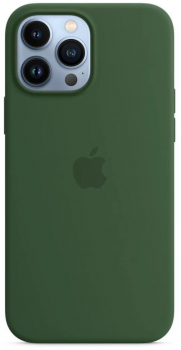 Apple iPhone 13 Pro Max Silikon Case mit MagSafe, kleegrün