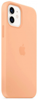 Apple iPhone 12/ 12 Pro Silikon Case mit MagSafe, cantaloupe