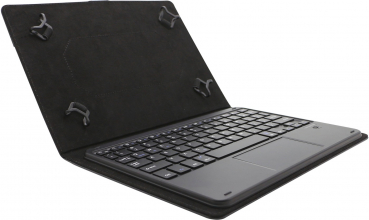 felixx Universal Tablet Case 9-10" mit Tastatur und Touchfeld schwarz