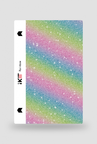 iKITT BackCover Folie Phone Matt Glitzer Regenbogen (5 Stk.)