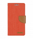 Canvas Diary iPhone 7/8/SE('20 & '22) orange/braun