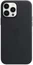 Apple iPhone 13 Pro Max Leder Case mit MagSafe, mitternachtschwarz