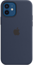 Apple iPhone 12/ 12 Pro Silikon Case mit MagSafe, dunkelmarine