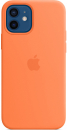Apple iPhone 12/ 12 Pro Silikon Case mit MagSafe, kumquat
