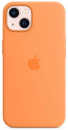 Apple iPhone 13 Silikon Case mit MagSafe, gelborange