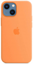 Apple iPhone 13 mini Silikon Case mit MagSafe, gelborange