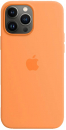 Apple iPhone 13 Pro Max Silikon Case mit MagSafe, gelborange