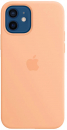Apple iPhone 12/ 12 Pro Silikon Case mit MagSafe, cantaloupe