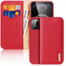 Hivo Echt-Leder Case iPhone 13 Pro Max rot