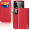 Hivo Echt-Leder Case iPhone 13 Pro rot