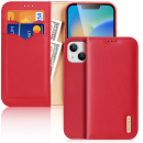 Hivo Echt-Leder Case iPhone 14 rot