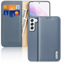 Hivo Echt-Leder Case Galaxy S22 5G blau