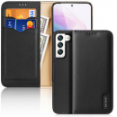 Hivo Echt-Leder Case Galaxy S22 5G schwarz