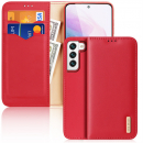 Hivo Echt-Leder Case Galaxy S22 5G rot